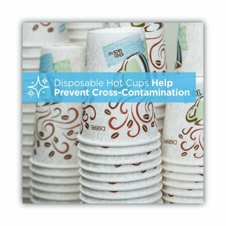 Dixie Combo Bag, Paper Hot Cups, 10oz, PK50 5310COMBO600